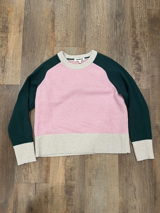 Boden Sweaters - Boden Pink Center Colorblock Crewneck Medium